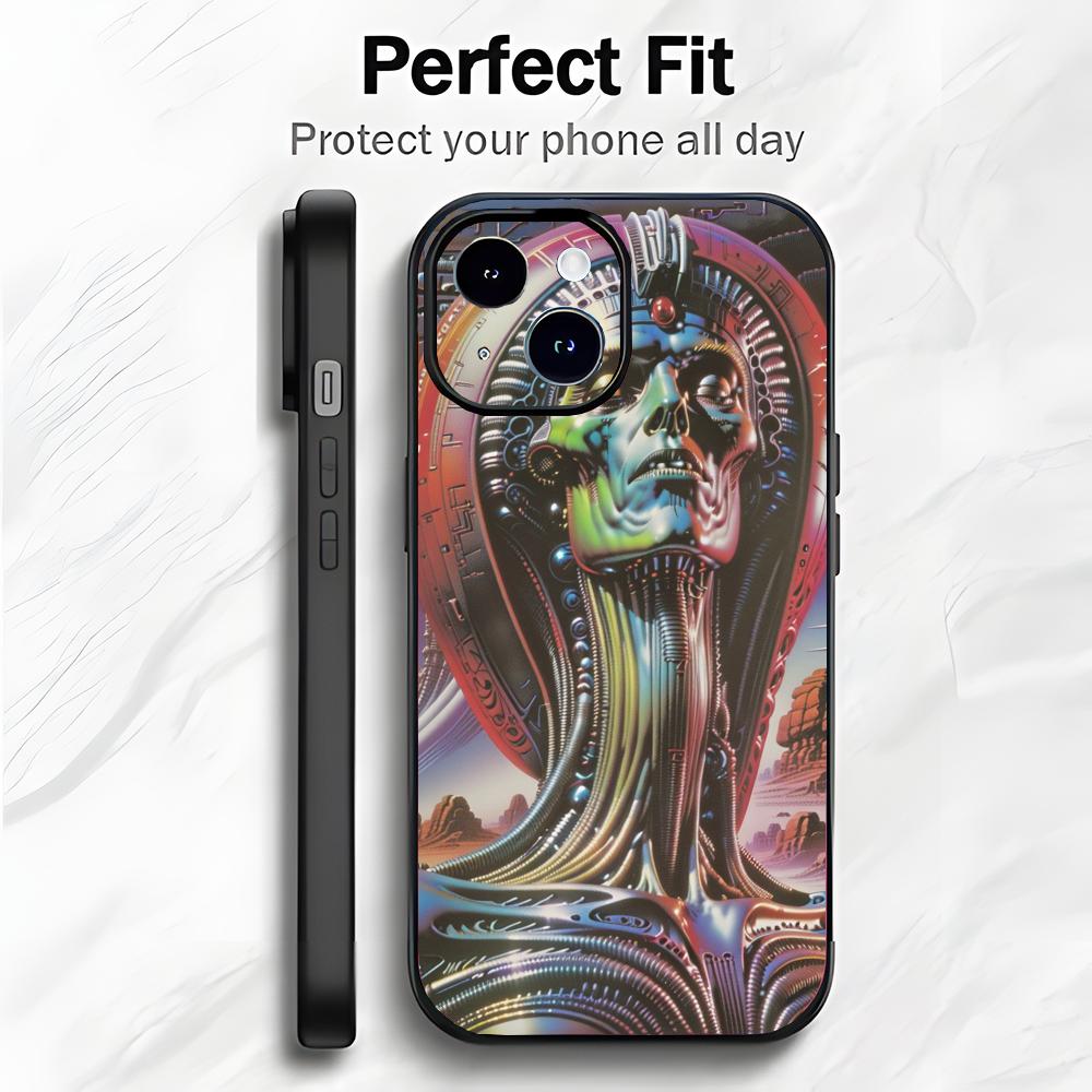 Dark Surrealist Art H-H.R. Giger Phone Case Phone Case Soft Packaging Lightweight For iPhone17 16 15 14 13ProMax