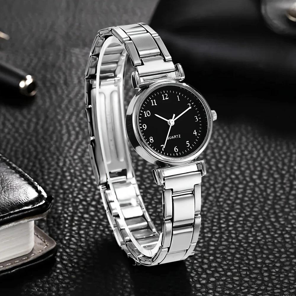 Women's Mori Style Small Dial Quartz Watch with Steel Band - Trendy Student Wristwatch