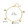 Titanium steel anklet star small round bead design fresh, simple and fashionable versatile vacuum plating does not fade women's