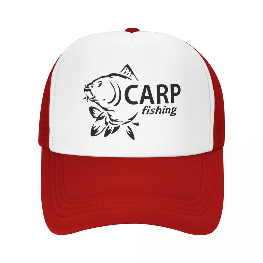 Custom Fishinger Carp Fish FisherUnisex Baseball Cap for Unisex Women Personalized Breathable Trucker Hat Outdoor Snapback Dad Hats