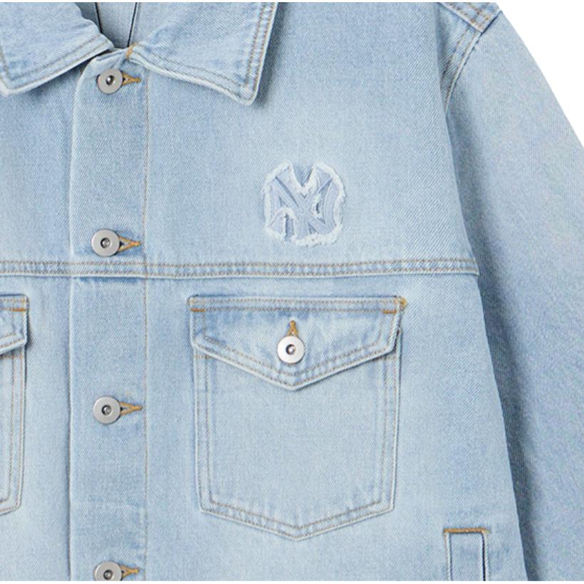 New Era SS26 MLB New York Yankees Comfortable Simple Single-Breasted Long Sleeve Denim Jacket Unisex Jackets 14905305