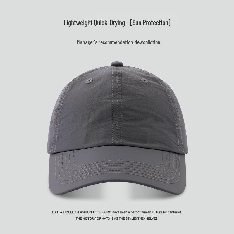 "65cm Unisex Solid Color Baseball Cap with Soft Top, Deepened and Widened Brim for a Slimmer Face Look."