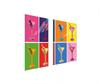 GLAS Schutzplatte Tafel 75x52 BUNT