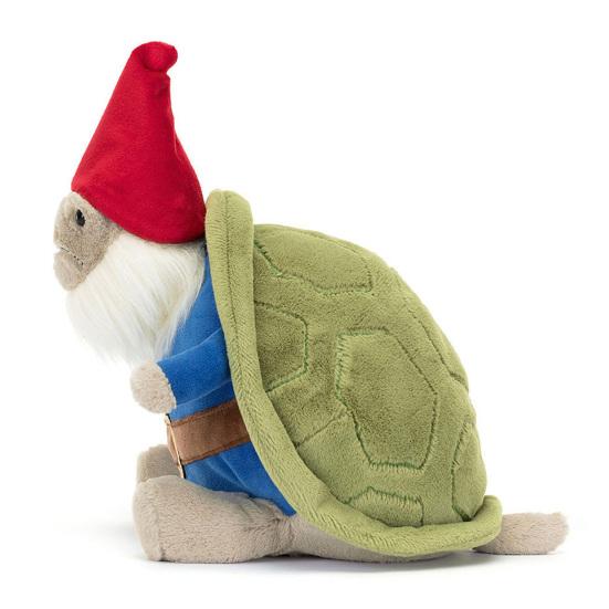 Sköldpadda Tomte Dekor Plyschleksak Mjuk Trädgårdskudde Följeslagare Gåva för