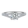 Lindon Classic Copper Alloy Zircon Ring Ladies Jewelry Wedding Promise Party Gift