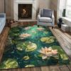 Lotus-Themed Carpet for Meditative Home Decor rug for home sofa bedroom, gift mat
