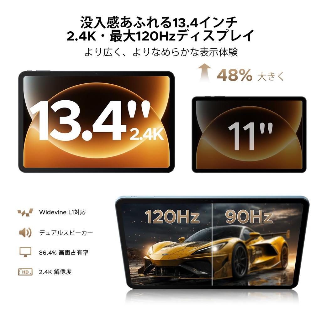 New Release Android 16 Tablet Large 4G Pro Android T7280 12000mAh Gemini Widevine Dual Face 5G Stylus Pen Suitable for and Video Blue 2026 13.4-inch