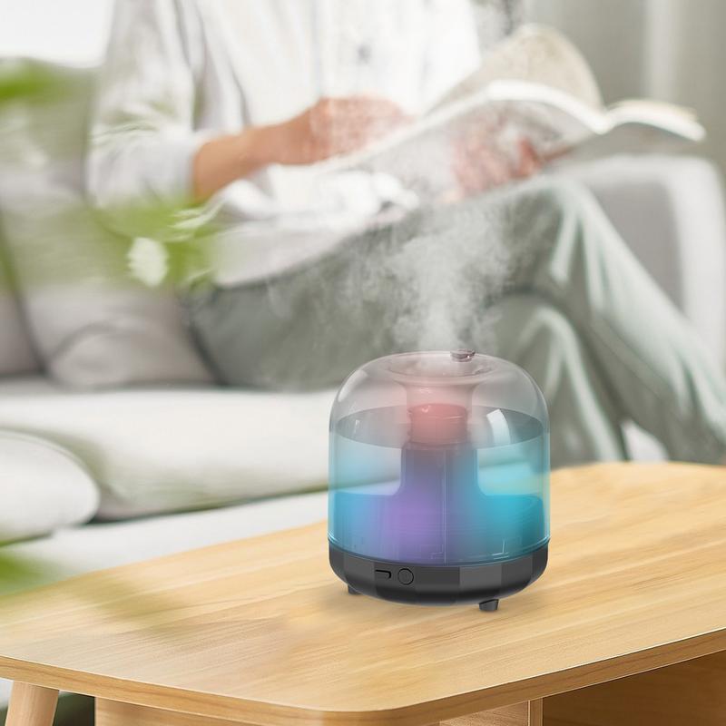 Portable Humidifiers For Bedroom Personal Desktop Ultrasonic Humidifier 500ml Auto Shut-Off Air Humidifiers With Colorful Lights