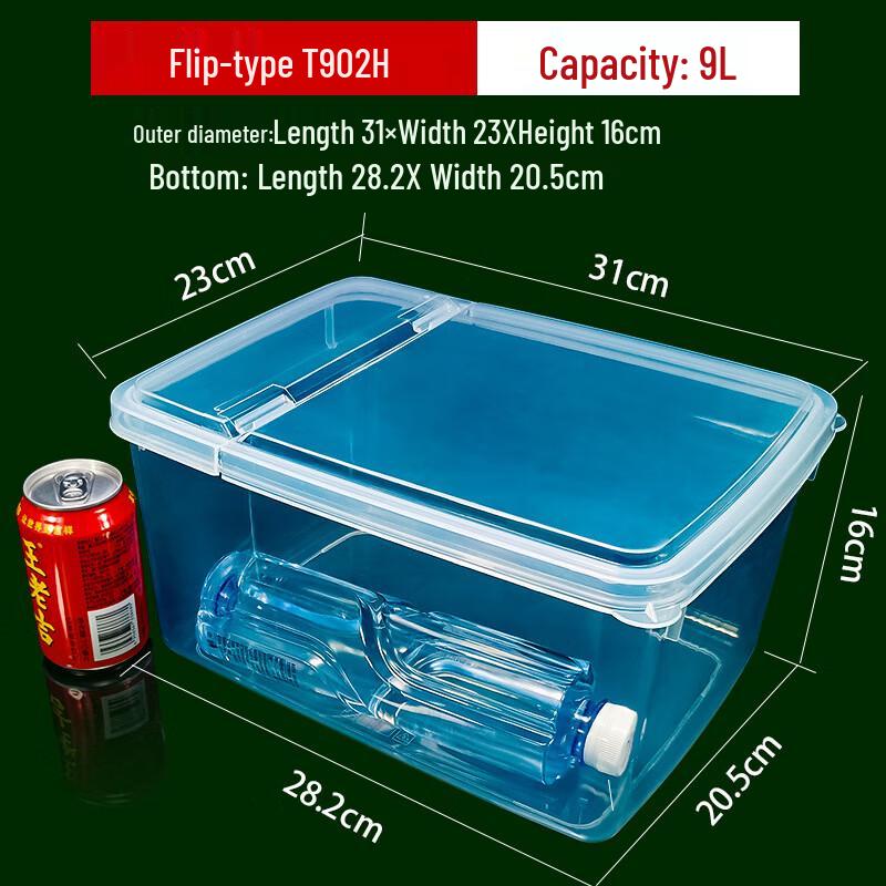 LISM 9L Flip-Top PP Food Storage Containers (Set of 2)