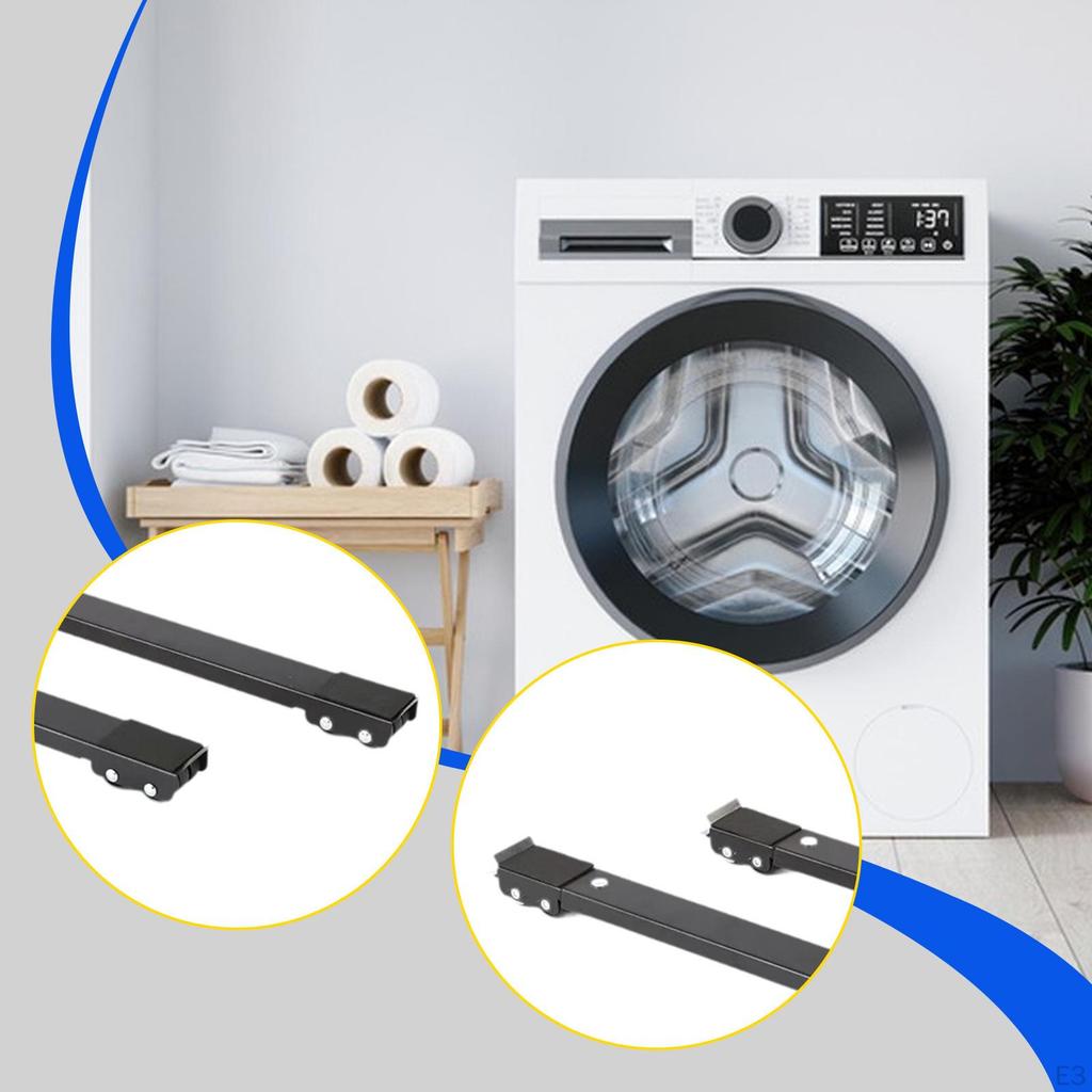 2 Pieces Furniture Moving Roller Wheels, Adjustable Heavy Duty Appliance Rollers, Washing Machine