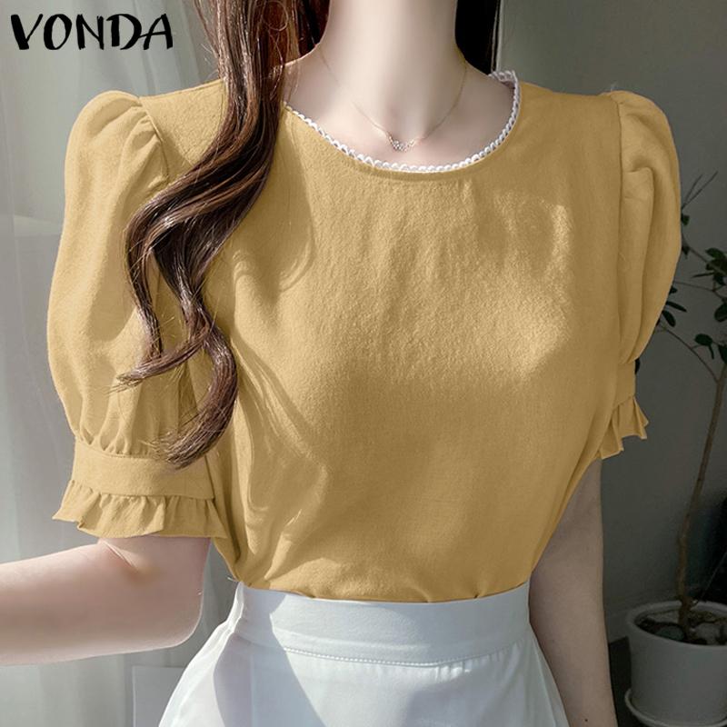 

Летние женские топы VONDA с ​​короткими рукавами-фонариками