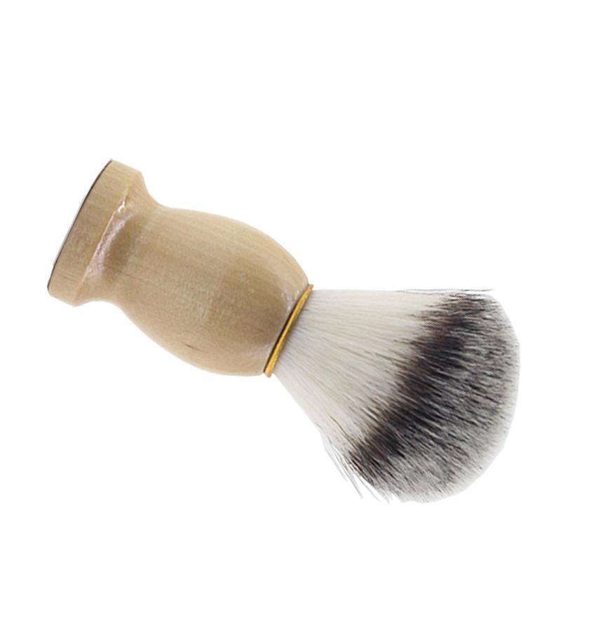 Men's Old-Fashioned Wooden Beard Shaving Brush