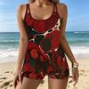 Women's Swimwear Tankini 2 Piece Swimsuit Gradient Fluid Pattern Vacation Bathing Suits