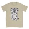 Mens Funny Sad Cat Meme T Shirts  Pure Cotton Clothing Novelty Short Sleeve Crewneck Tees Party TShirts