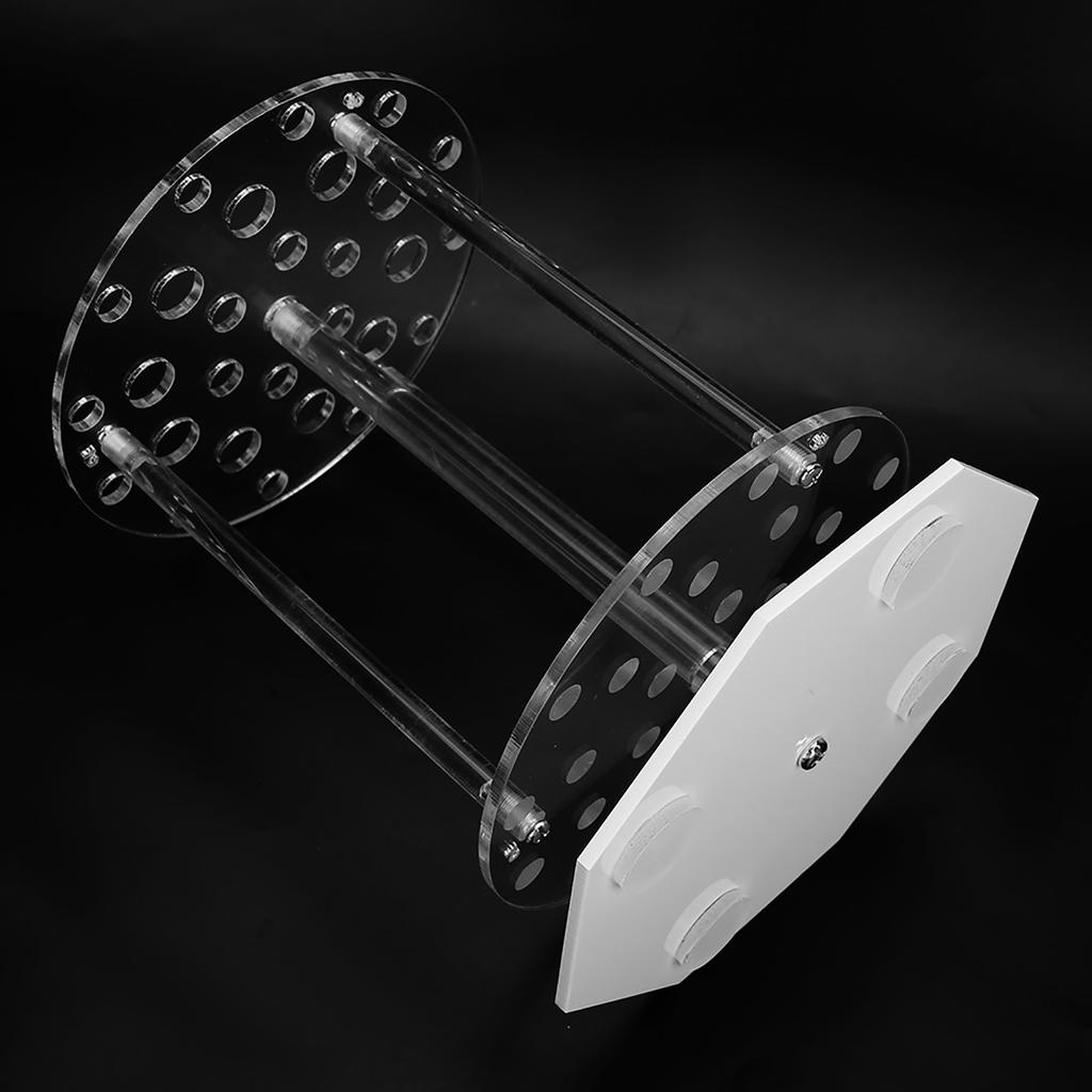 Soporte para pipetas de 28 orificios con disco redondo para tubos de ensayo, equipo de laboratorio