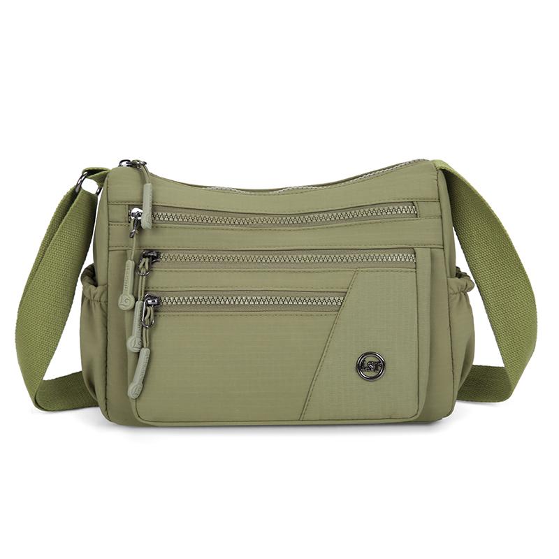 Anti Theft Organized Pockets Women Nyl Crossbody Bag Lightweight Waterproof Oxford Large Capacity Travel Commute Satchel
