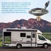 Black Flange RV City Water Fill Inlet Female To Male For Camper Motorhome Trailer Easy-to-grip Knob