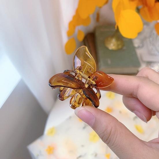 Horquilla de mariposa para mujer, garra para el pelo transparente 3D antideslizante, flequillo decorativo ligero, herramienta de peinado, accesorios para el cabello para mujer, sombreros para niños