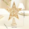 1Pc Christmas Tree Topper Modern Hollow Design Home Decor Christmas Tree Decorations Shimmering Christmas Topper Star Ornament