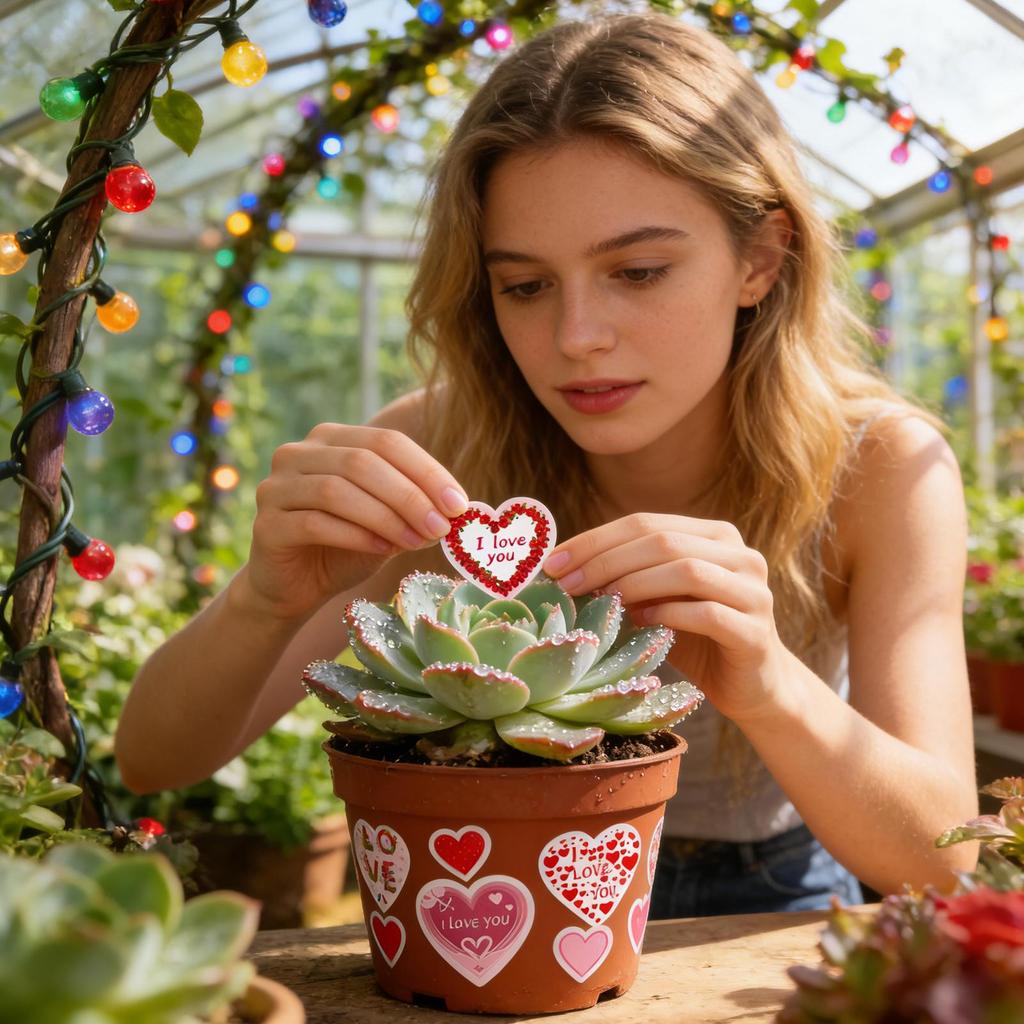 500 Pcs/roll Valentine's Day Heart-shaped Stickers Waterproof Self-Adhesive Seal Labels Heart-shaped Labels Heart Stickers