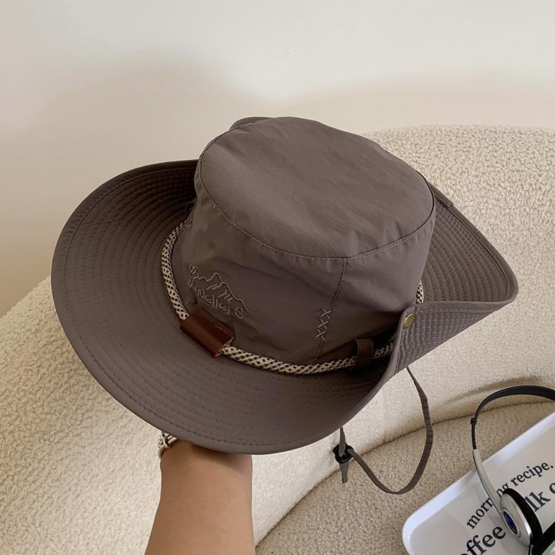 Casual Chic Cowboy Hat Ideal For Outdoor Activities Embroidered And Breathable Wide Brim Sun Hat