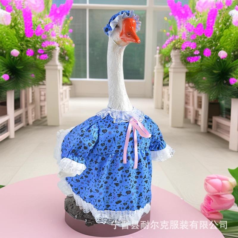 Halloween Goose Costume 23 Inch White Goose Decor for Porch Pet Bird Festival Party Decoration