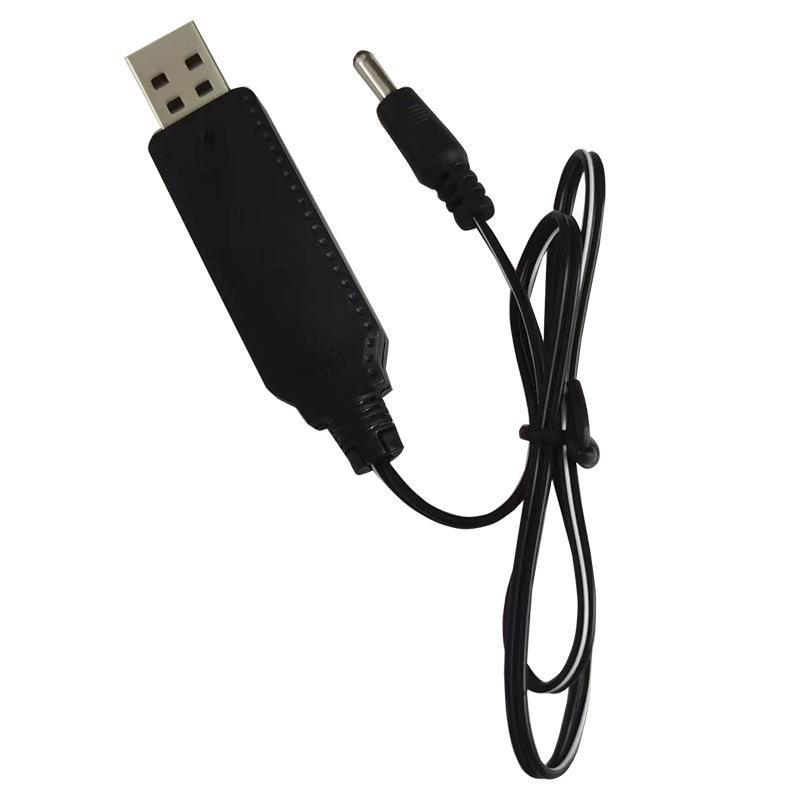 3.7V USB DC Charging Cord 3.5mm Plug Charge Line with Power Off Indicator 1/5Pcs Anti-break for Daily Long-term Use