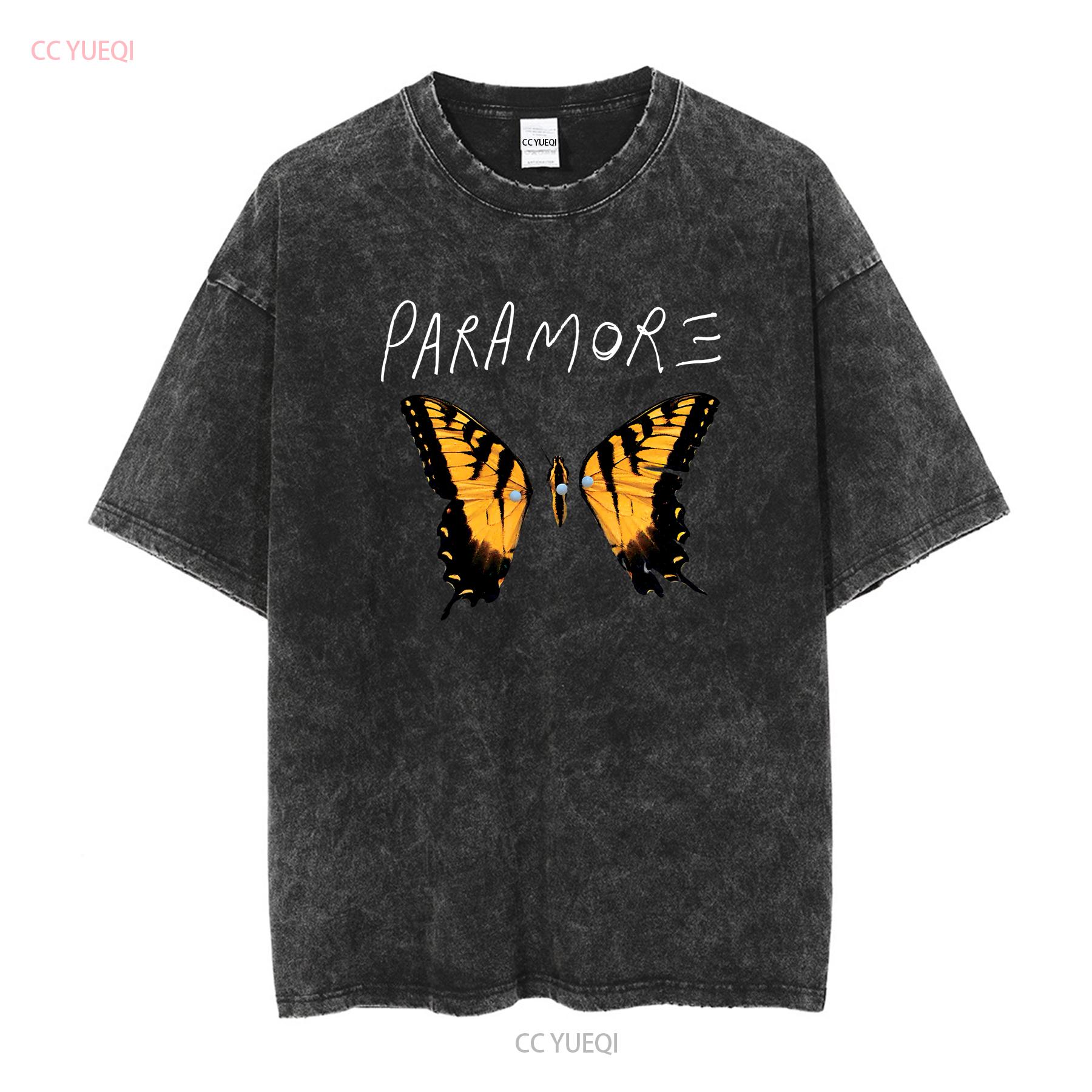 

Band T Shirt Paramore Rock Gem Black Dad For Gif vintage Washed Stretched graphic Soft Slightly Stylish Breathable Casual L