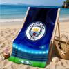City Football Club Printed Microfiber Beach Towel, Soft And Absorbent, Quick-Dry, Ideal for Summer Travel, Beach Essential, Swimming Pool