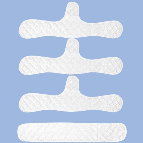 5 Pcs Cotton Bra Liners 3 Layer under Breast Sweat Absorber Pads Reusable Washable Bra Liners for Women