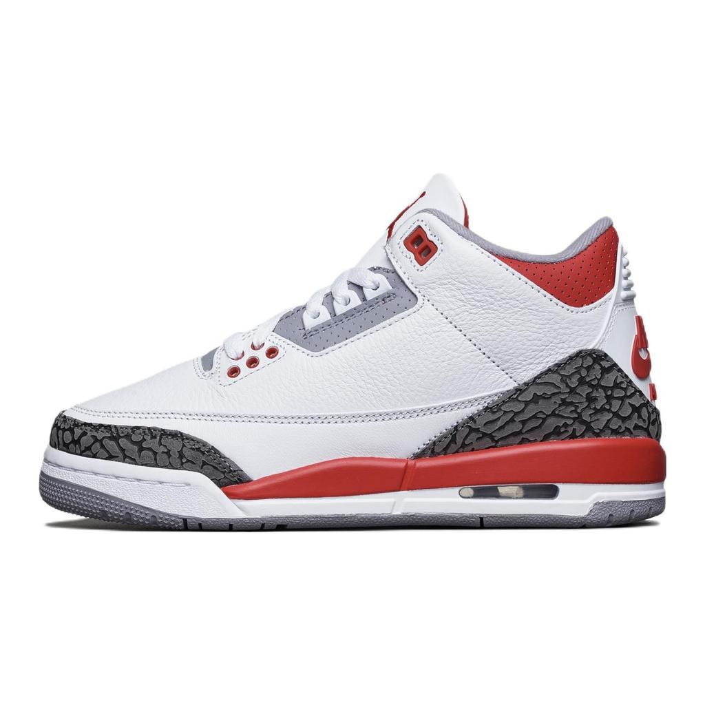 Air Jordan 3 Retro GS Fire Red 2022 Kids Sneakers White Cement-Grey Black DM0967-160
