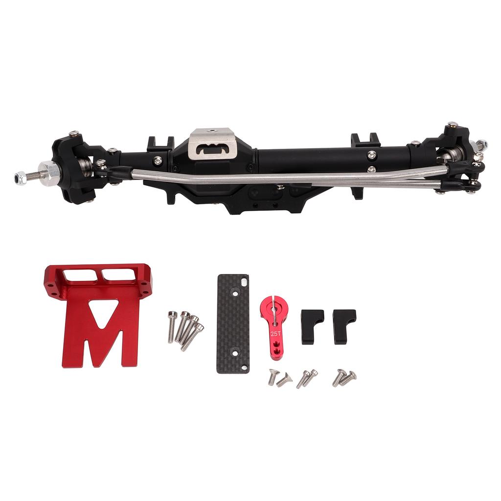 1 10 RC Front Axle Aluminum Alloy Diamond Shaped for Axial Wraith 90018 90020 90045 RR10 90048 90053Black