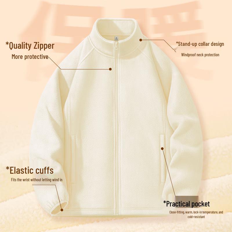 

Jeanswest Women s Solid Fleece Stand Collar Jacket S