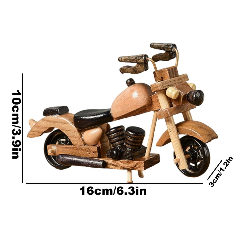 

Ретро Мотоцикл Декор Транспортное средство Настольный Деревянная Модель Многофункциональные Украшения Для Камина Стола Коллекционный Декор Для Книжной Полки