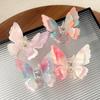 Sophisticated Double Layer Butterfly Hair Clip Claw for Women Modern Hair Styling Tool Complements Various Hairstyles