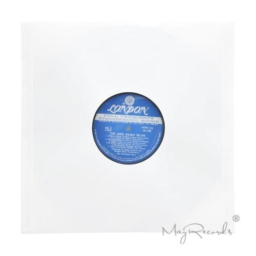 MayRecords 20 Protective Kraft Paper Bags for 12-inch LD/LP Records, with PE Center Protective Film, Anti-Static