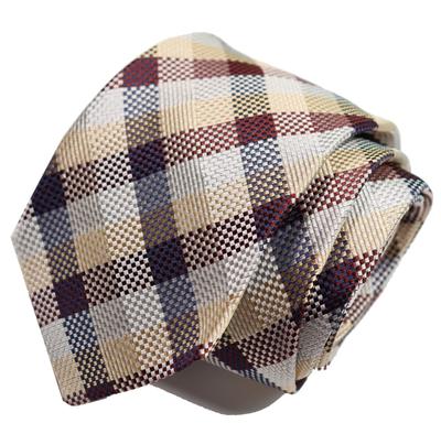 Michiko London KOSHINO Checkered Silk Made In Italy with Japanese Perfect Gift for Men and Yellow Tie, Fabric, 100% Silk, Women, Unisex, mki-014-C,