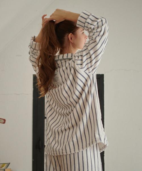 [OFF HOUR] Fridfull Natt Pyjamas Set [Skickas från Korea] 100% Äkta