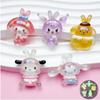 Lovely Cartoon Animal Resin Decorations For Diy Crafts Cream Gel Material