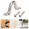 8pcs/10pcs Tie Down Anchors Point Stainless Steel Tie Down Eye Straps Kayak Deck Loop with Screw Marine Boat Top Pad Eye