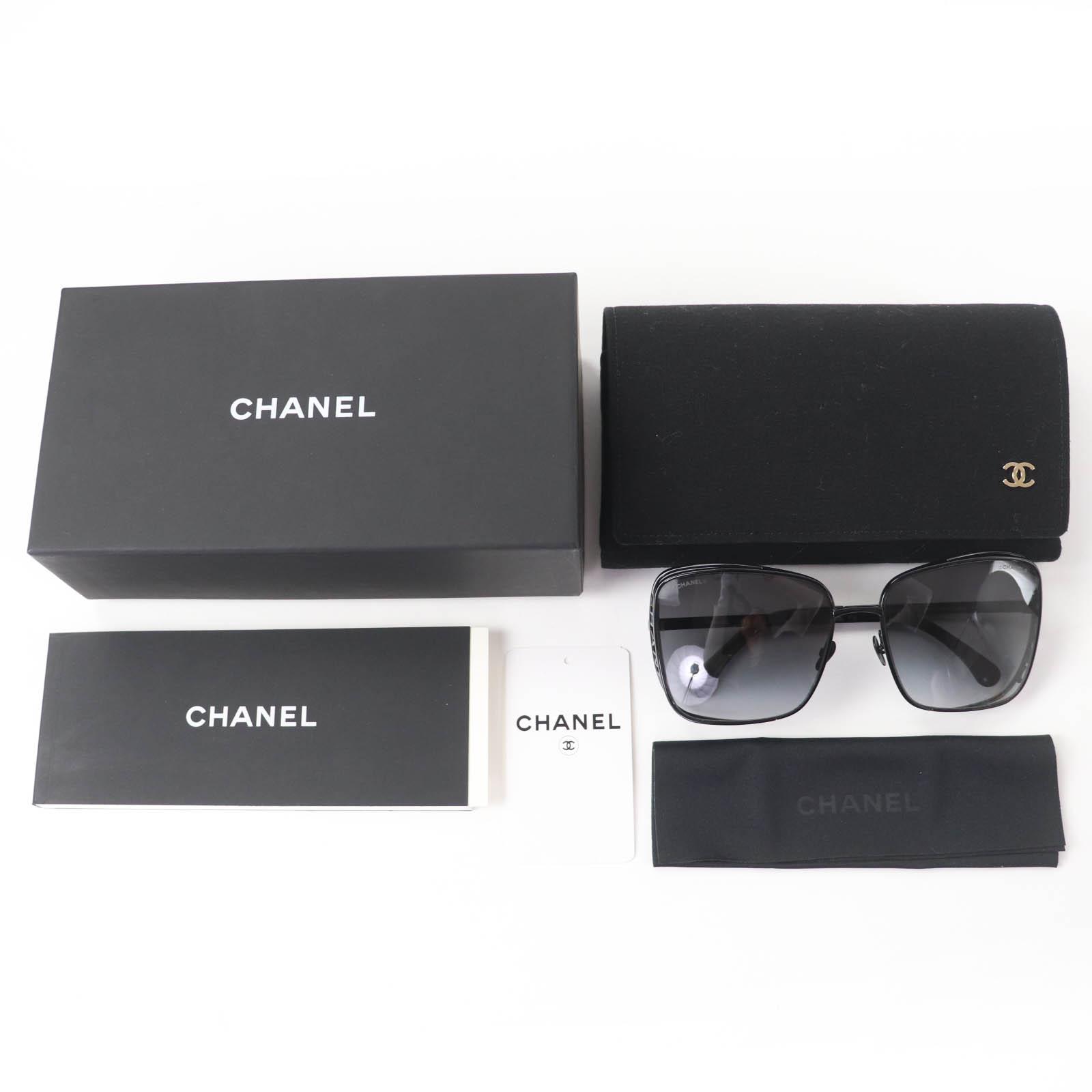 

Excellent CHANEL sunglasses Logo Square Current Product black 71541L2616 Used