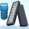 M.2 NVMe SATA SSD Enclosure Dual Protocol Smart SSD Case with Display Screen USB 3.2 Gen 2 10Gbps SSD Adapter for PC NVME PCIE NGFF SATA SSD Disk Box