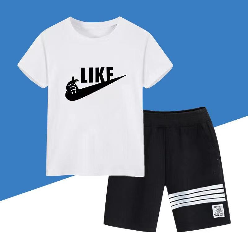 Summer Baby Boy Clothes Set Children Girls Letter Printed T-Shirts And Shorts 2pcs Suit Kid Sport Outfits Top Bottom Tracksuits