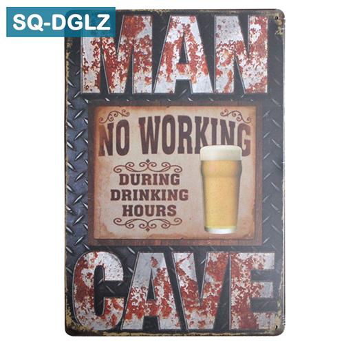 [SQ-DGLZ]Bar Open Time Metal Sign Bar Wall Decor Vintage Metal Crafts Home Decor Painting Plaques Art Poster