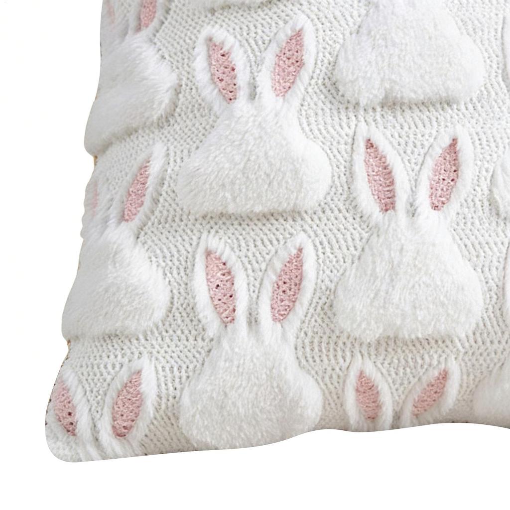 Osterhase Kissenbezug 45x45cm Gemütlicher Sofakissenbezug Bürorückenlehne Lendenkissenbezug für Stilvolle Wohnzimmer Schlafzimmer Dekoration