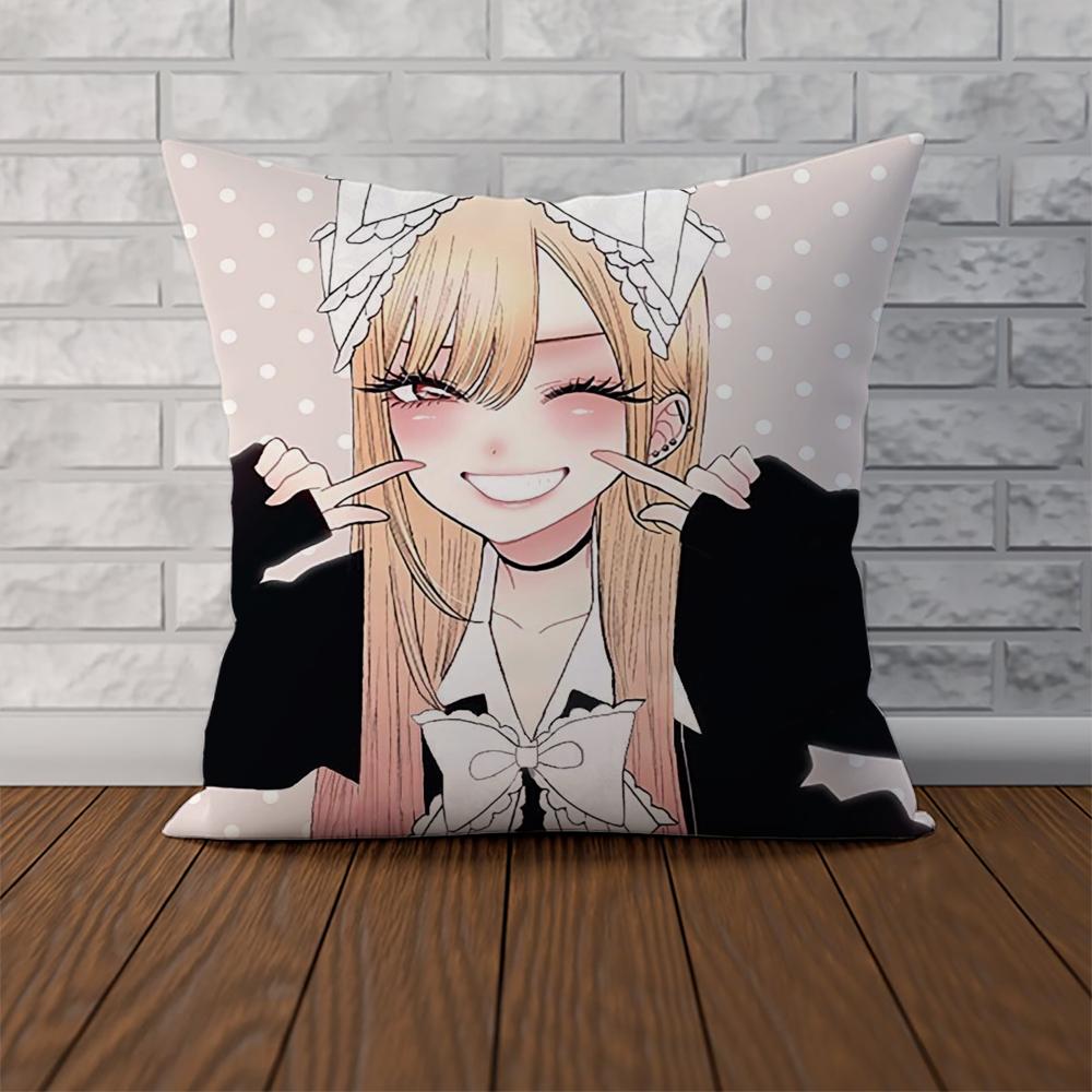 Kitagawa Marin Pillow Case For Car Sofa Decorative Home Double-Sided Print Plush Square Throw Pillow Cushion Cover