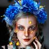 Helles künstliches Ringelblumen-Haarband Lebendiges unechtes Ringelblumen-Blumen-Haarstück Feiertags-Treffen