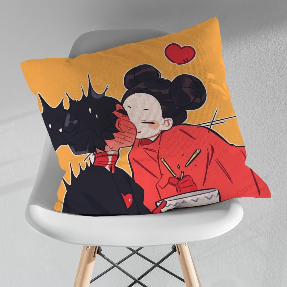 Cute PPucca Love GGaru Throw Pillow Case Living Room Sofa Cushion Cover For Home Bedroom Decoration Protector