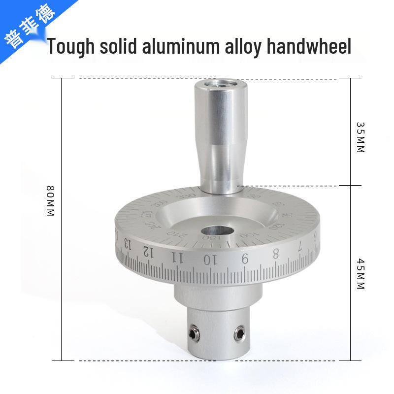 Metal Laser Scale Manual Slide Table Tool with Angle Handle Handwheel