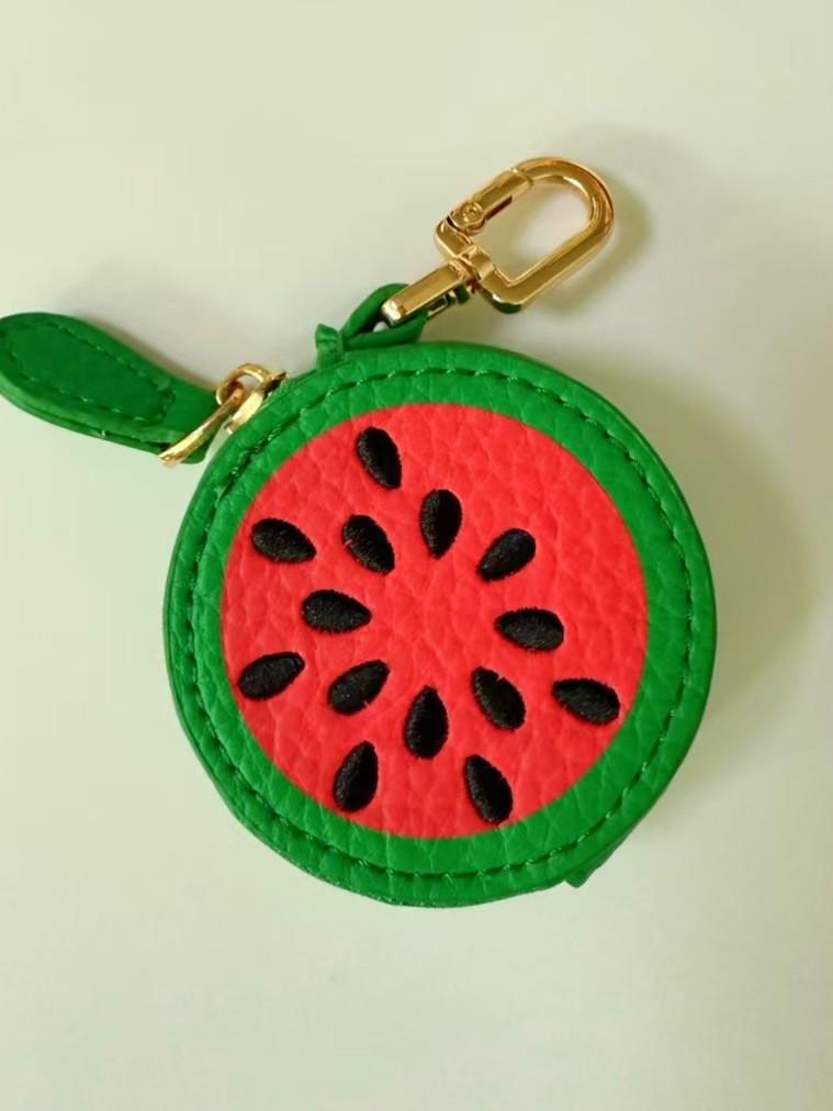 Fruit Coin Purse & Keychain with Anti-Lost Feature - Fashionable Access Card Holder and Pendant Accessory